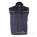 Grijs met zwart wintervest